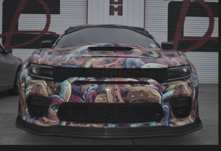 Car meet photo straight off the camera, before color grading